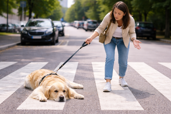 Proč pes nechce chodit?